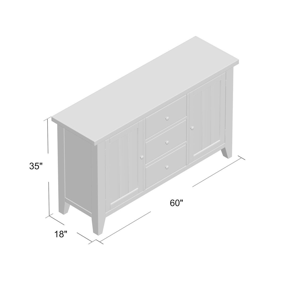 Lark Manor Hendry 60'' Wide Dining Hutch & Reviews Wayfair